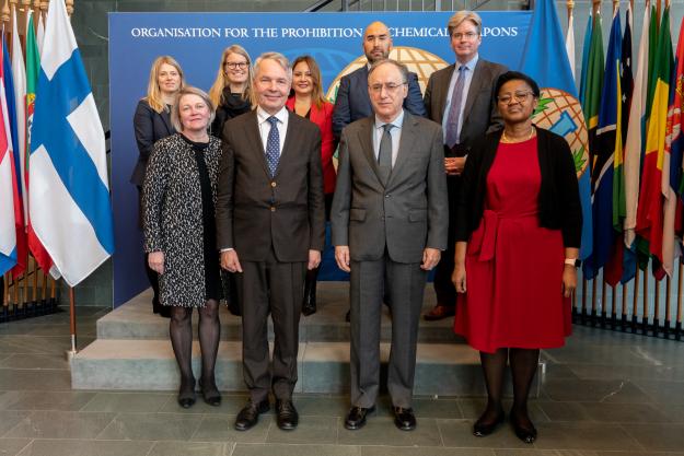 Minister of Foreign Affairs of Finland visited OPCW headquarters yesterday.