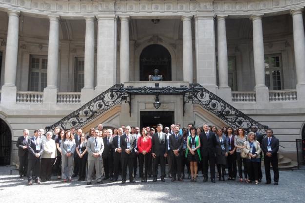 Participants at a Regional Training for Customs Authorities on Technical Aspects of CWC Transfers’ Regime, which was held in Buenos Aires, Argentina