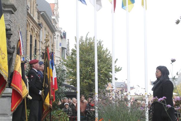 Deputy Director-General Grace Asirwatham at the 2014 Remembrance Armistice Day in Ieper, Belgium on Tuesday 11 November.
