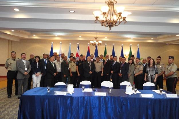 Participants at the Sub Regional Table Top Exercise in Chemical Emergency Response for States Parties from Central America and Mexico held in Tegucigalpa, Honduras.