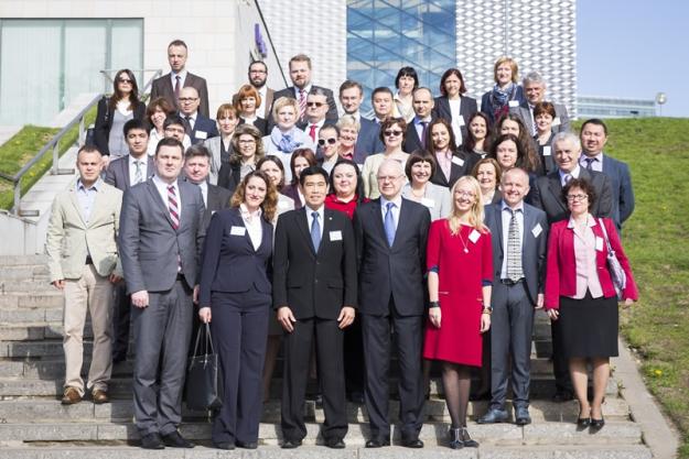Participants at the first Regional Meeting on Education and Outreach in Eastern Europe, which took place from 4 to 5 May in Vilnius, Lithuania.