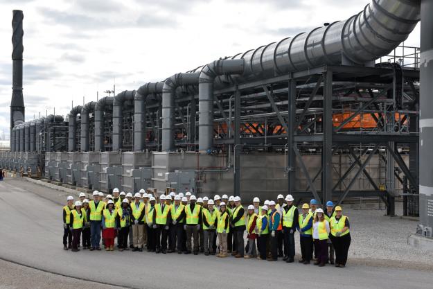 A delegation from the OPCW's Executive Council at the Blue Grass Chemical Weapons Destruction Facility (CWDF) in Kentucky