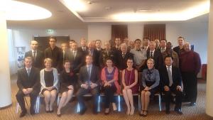 Participants at the Second Meeting of Training Centres for Assistance and Protection Under Article X of the Chemical Weapons Convention, which was held in Bratislava, Slovakia in September 2014.
