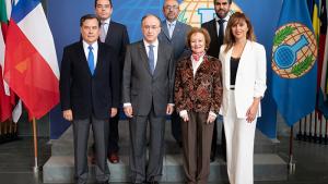 A delegation from Chile visiting the OPCW