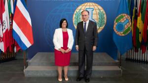The Director-General of the Organisation for the Prohibition of Chemical Weapons (OPCW), H.E. Mr Fernando Arias, and the Vice Minister of Foreign Affairs and Worship of Costa Rica, H.E. Ms Lorena Aguilar, met today at the OPCW Headquarters in The Hague