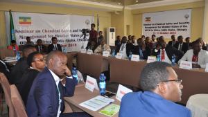 Chemistry professionals from across Africa advanced their capabilities to implement the industry-related provisions of the Chemical Weapons Convention following a workshop on chemical safety and security management in Addis Ababa, Ethiopia