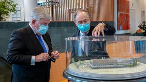 H.E. Mr. Jan van Zanen, Mayor of the Municipality of The Hague,  and H.E. Mr. Fernando Arias, Director-General of the OPCW