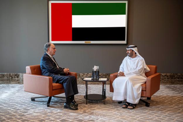 OPCW Director-General Fernando Arias and UAE Assistant Minister of Foreign Affairs, H.E. Mr Sultan Al Shamsi