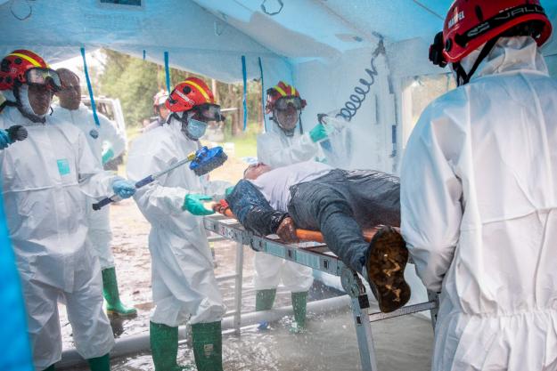 Ecuador hosts chemical emergency simulation training for first responders