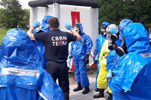 Chemical emergency response trainers developed skills to train other responders handling incidents involving chemical warfare agents and toxic industrial chemicals