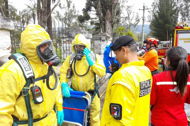 Ecuador hosts chemical emergency simulation training for first responders