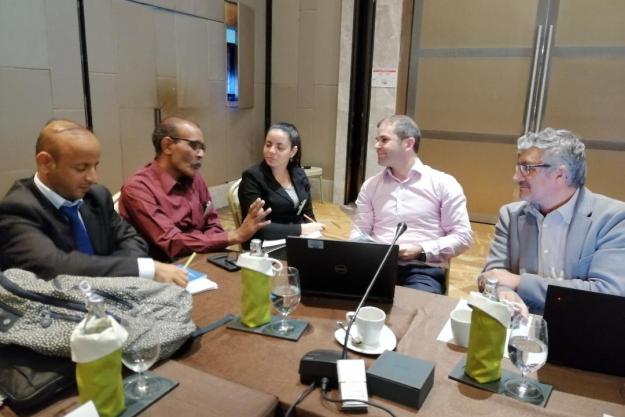 Participants at an integrated chemicals management during a training held in Bangkok