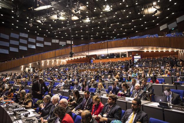 Delegates at the Twenty-Fourth Conference of States Parties to the Chemical Weapons Convention
