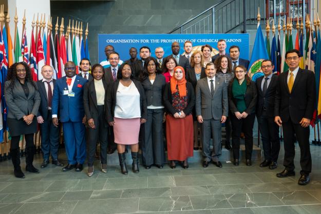 Representatives of National Authorities during a Mentorship/Partnership Programme workshop held at OPCW Headquarters