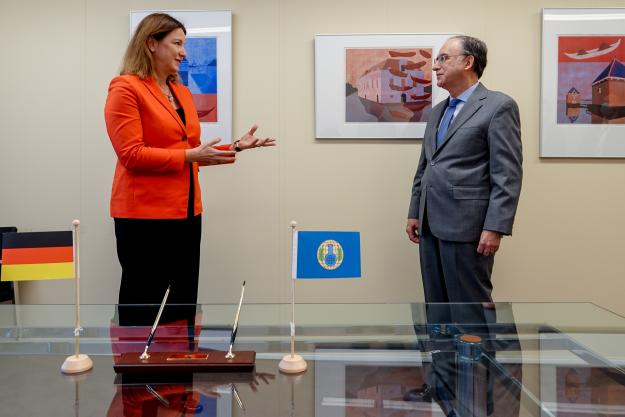 H.E. Mrs Gudrun Lingner, Ambassador Extraordinary and Plenipotentiary, and H.E. Mr Fernando Arias, Director-General of the OPCW