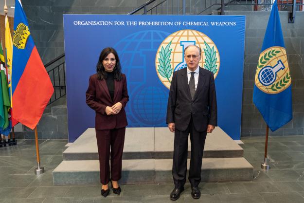 Minister of Foreign Affairs of Liechtenstein meets with OPCW Director-General 