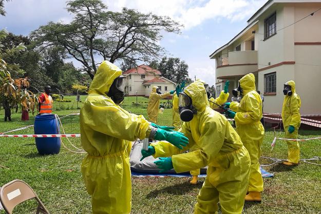 Instructors from East Africa enhance their chemical emergency response skills
