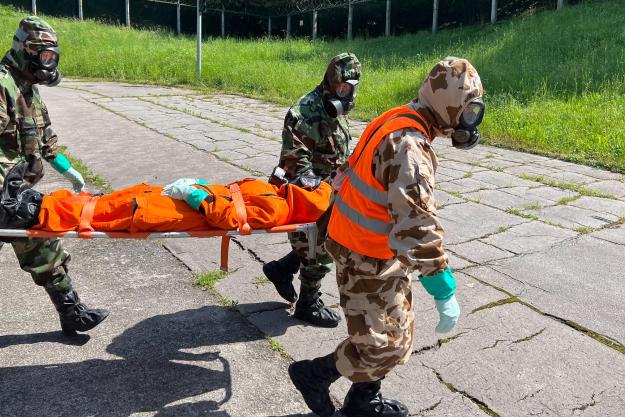 First responders train with real chemical warfare agents in Slovakia