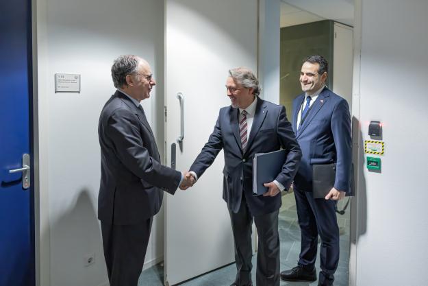 Ambassador Fernando Arias, Director-General of the OPCW, meets with H.E. Mr Basat Öztürk, Director General for OSCE, Arms Control and Disarmament of the Ministry of Foreign Affairs of the Republic of Türkiye