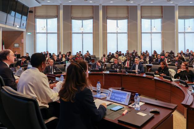 Ambassador Fernando Arias, Director-General of the OPCW, addresses delegates at the 25th National Authorities meeting