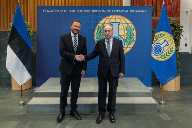 Minister of Foreign Affairs of Estonia and OPCW Director-General at OPCW Headquarters