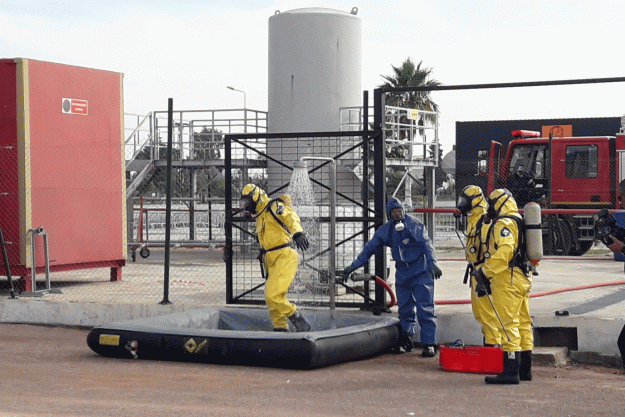 Participants at the 4th regional basic training course on Assistance and Protection against Chemical Weapons