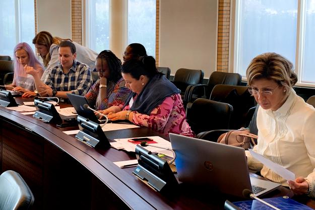 Participants during a training course on Article VI Obligations