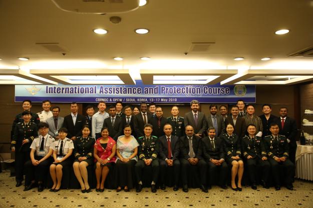 First responders during a regional basic training course in Seoul