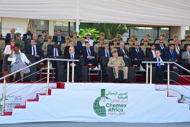 Ambassador Fernando Arias, OPCW Director-General and high-level officials of Algeria attend VIP Day at CHEMEX