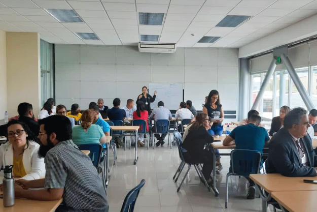 Participants at a training seminar on chemical safety and security management in San José