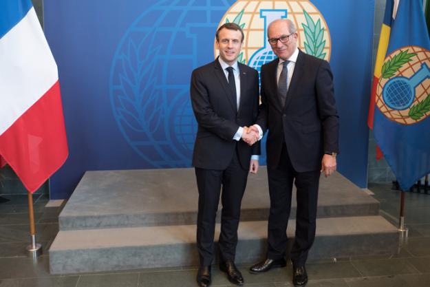 The President of the French Republic, H.E. Mr Emmanuel Macron, met with the Director-General of the OPCW, Ambassador Ahmet Üzümcü