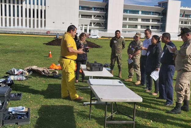 The training-of-trainers approach allows first responders to disseminate their knowledge upon returning to their home countries.