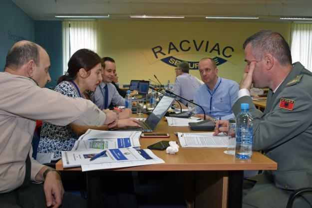 Representatives from the National Authorities participate in a tabletop exercise