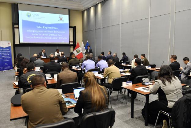 a workshop on bolstering protective capabilities against chemical weapons in the countries of Latin America and the Caribbean 