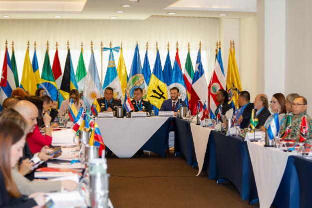 Stakeholders discuss challenges and best practices related to the Chemical Weapons Convention’s implementation during the Twenty-Fifth Regional Meeting of National Authorities of States Parties in Latin America and the Caribbean in Guatemala City, Guatemala