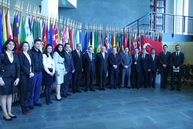 Delegation from Turkey headed by the Minister for European Union Affairs, Mr Egemen Bağış, visits the OPCW.