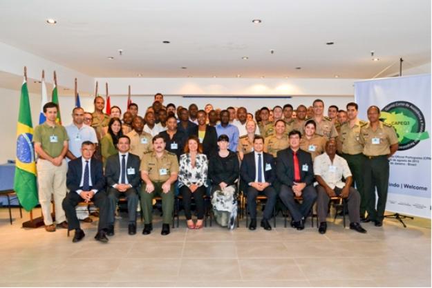 Participants and OPCW representatives at the Regional Course on Chemical Emergency Response, which was held in Brazil from from 26 to 30 August 2013.