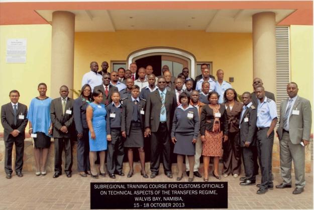 Participants at a training course for customs officers from the east and southern Africa sub-regions.