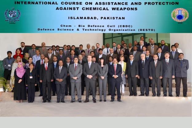 Participants at the Third International Course on Assistance and Protection against Chemical Weapons.
