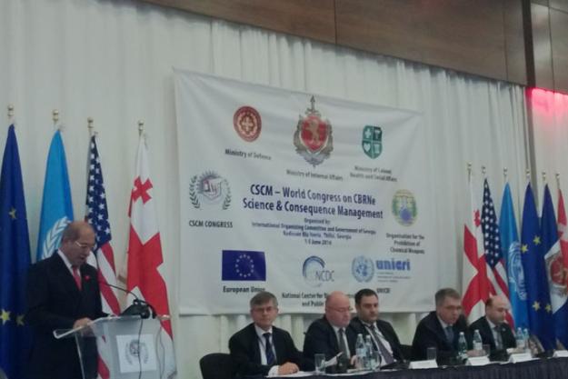 The Director-General of OPCW, Ambassador Ahmet Üzümcü, addressed the opening session of the World Congress on CBRNe Science and Consequence Management.