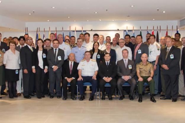 Participants at the 1st Regional Assistance and Protection Exercise for GRULAC States Parties, which was held in Brazil from 19 - 22 August 2014.