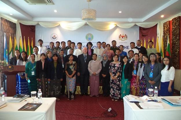 Participants at a three-day National Awareness Workshop and two-day mock industry inspection activity, which was held in Nay Pyi Taw and Yangon, Myanmar