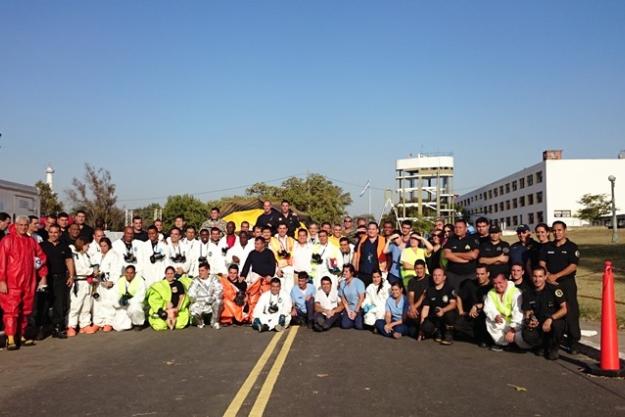 Participants at the Fourth Advanced Regional Assistance and Protection Course on Chemical Emergency Response for GRULAC States Parties held in Argentina.