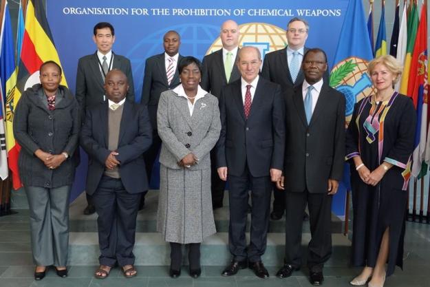 Delegation from the Parliament of Uganda with the Director-General and senior OPCW officials.