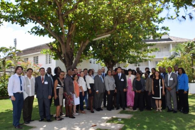 Participants at a Regional Training Course on the Technical Aspects of the Transfers Regime of the CWC held in Jamaica