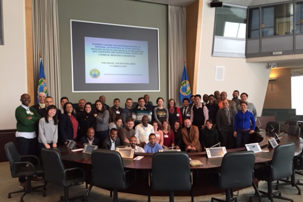 Picture of Participants at the Training Course for Representatives of National Authorities of States Parties involved in Fulfilling Article VI Obligations held in the Netherlands from 7 - 11 March 2016.
