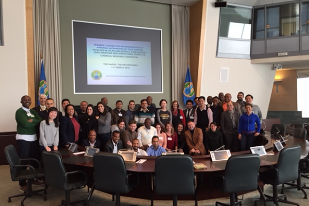 Picture of Participants at the Training Course for Representatives of National Authorities of States Parties involved in Fulfilling Article VI Obligations held in the Netherlands from  7 - 11 March 2016.