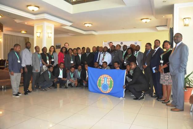 Participants at the Subregional Training Course for Customs Officials from East and Southern African States Parties on the Technical Aspects of the Transfers Regime of the Chemical Weapons Convention, which was held in Ethiopia from 1 to 4 March 2016.