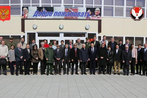 Executive Council delegation at Kizner Facility in Russia.