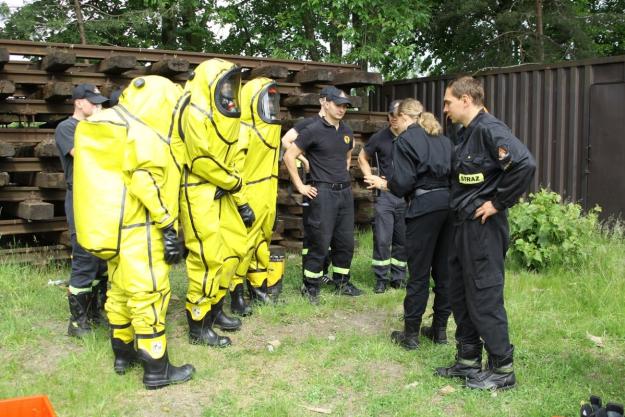 Participants at the first responders training, Częstochowa, Poland. Photo: Centralna Szkoła PSP w Częstochowie.